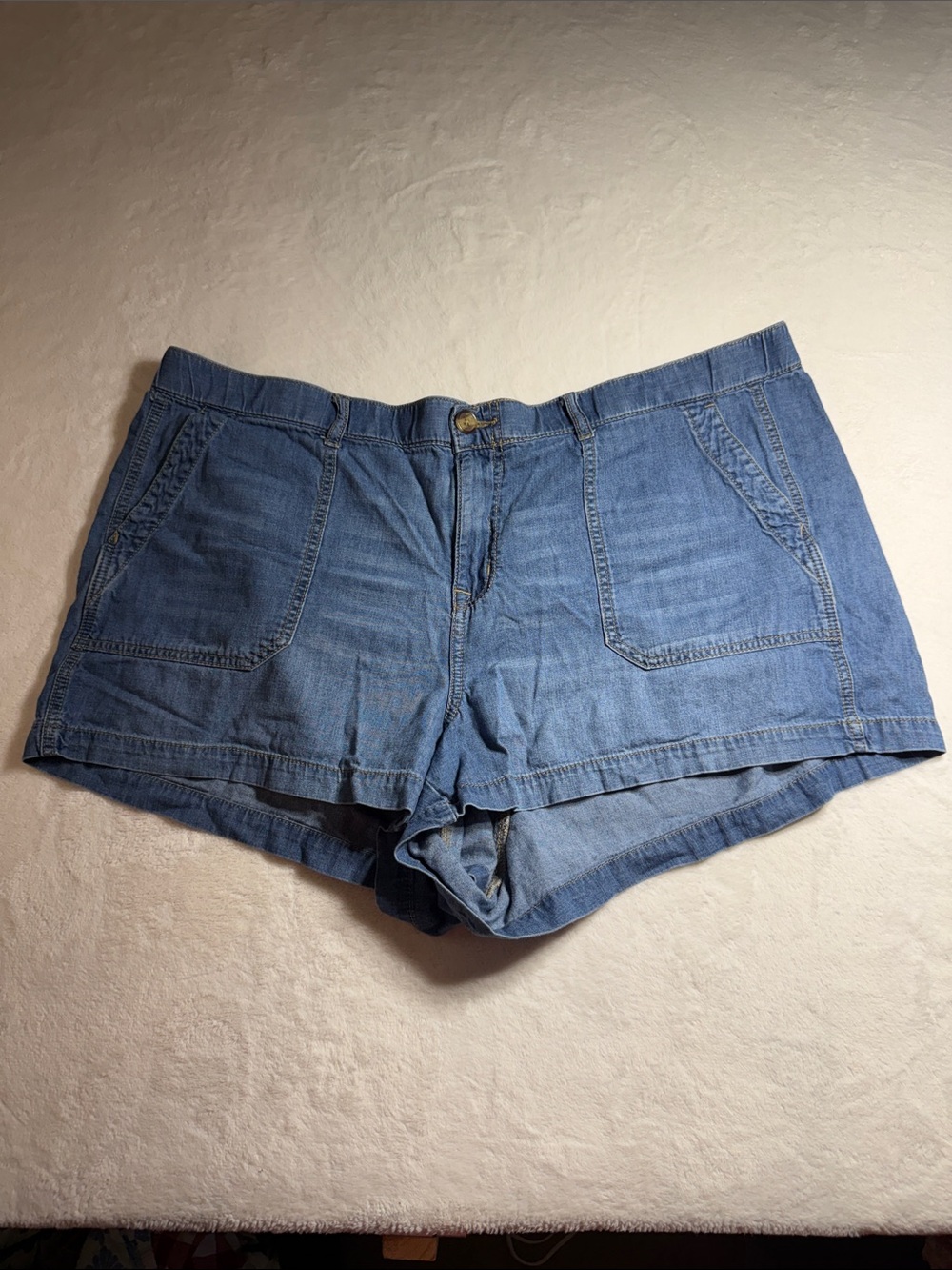 torrid Light Blue Denim Utility Short